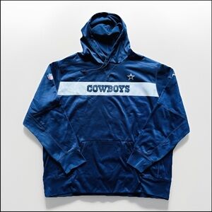 Nike Dallas Cowboys NFL 3XL Men’s Fleece Hoodie Pullover Navy